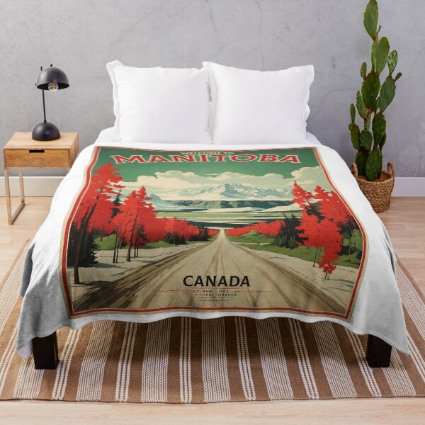 Item preview, Manitoba Canada Vintage Poster Tourism designed and sold by TravelersGems.