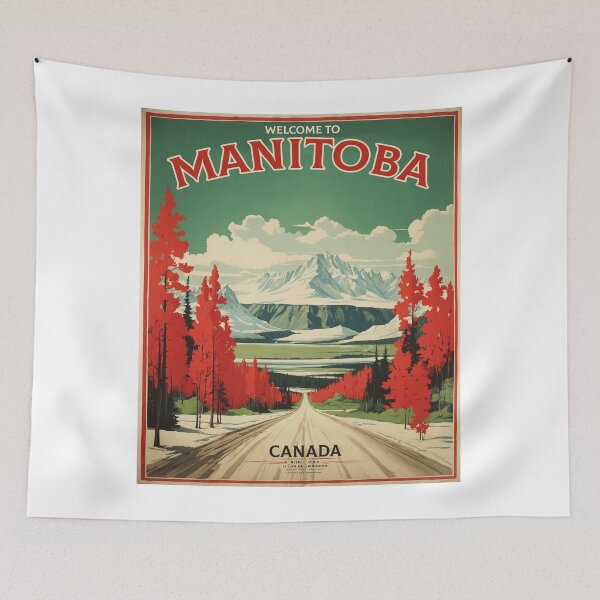 Item preview, Manitoba Canada Vintage Poster Tourism designed and sold by TravelersGems.
