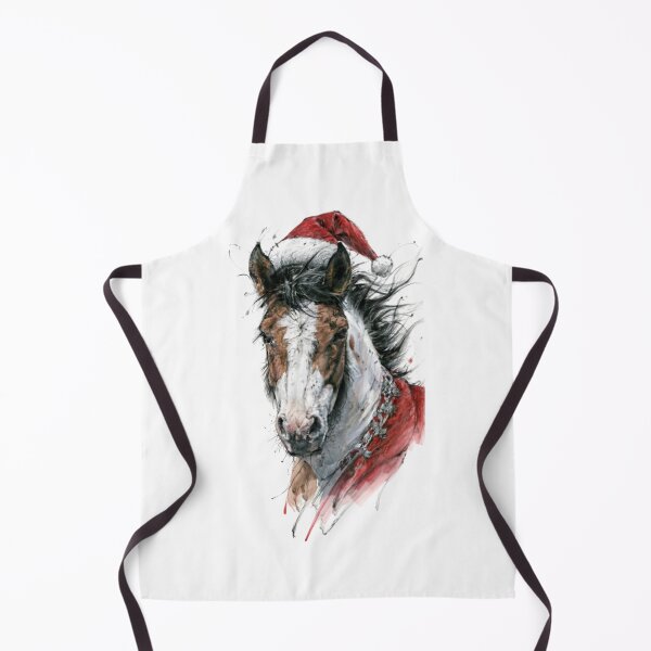 Item preview, 2023 Retro Xmas: Fluffy Horse Love designed and sold by Blink Art Studio.