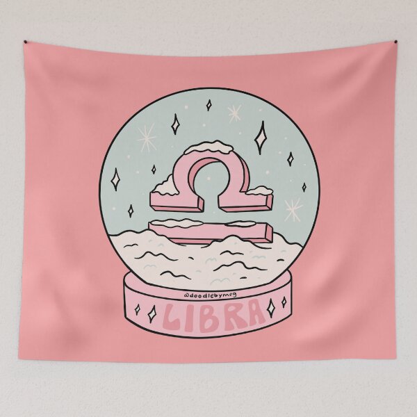 Item preview, Libra Snow Globe designed and sold by doodlebymeg.