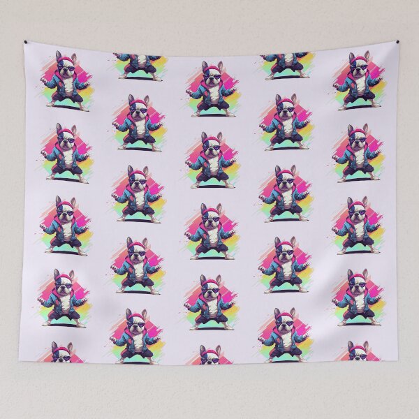 Item preview, Fitness Fanatic French Bulldog designed and sold by ZombieLH.