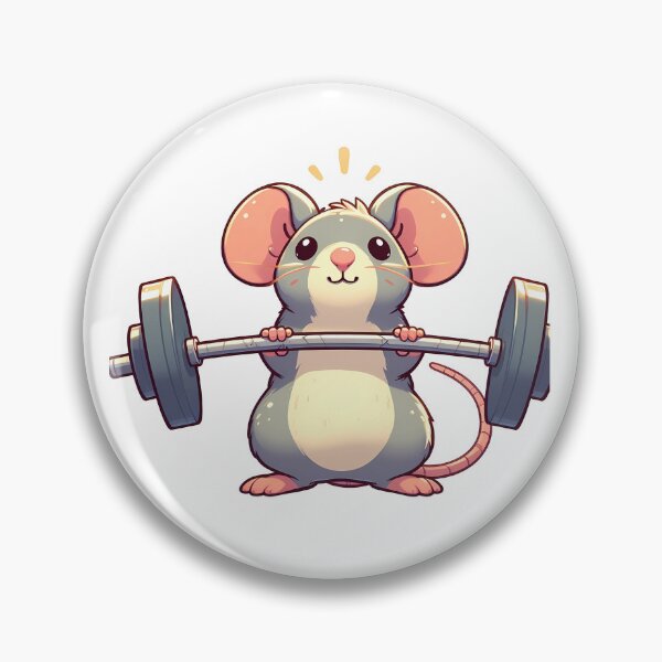 Item preview, Copy of Cute Gym Rat Lifting Barbell designed and sold by ArsiStrenght.