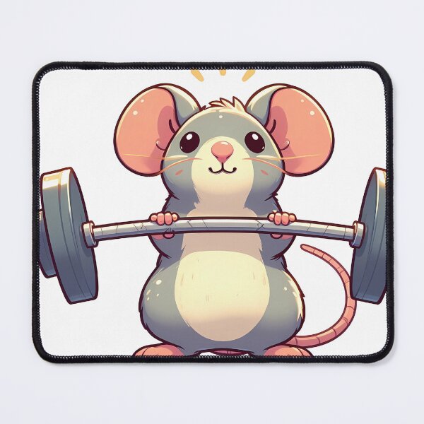 Item preview, Copy of Cute Gym Rat Lifting Barbell designed and sold by ArsiStrenght.
