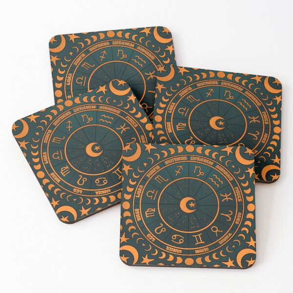Item preview, Moon Zodiac Wheel designed and sold by doodlebymeg.