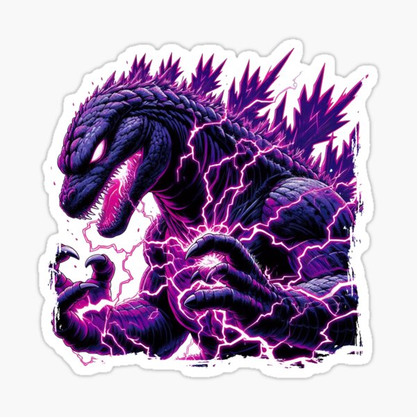 Vista previa del artículo con la obra «God zilla el Rey de los monstruos », diseñado y vendido por Andru Zmudio.