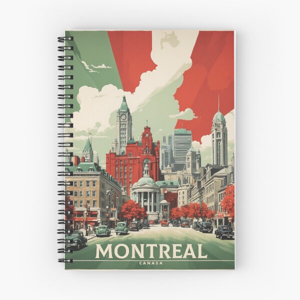 Item preview, Montreal Canada Vintage Poster Tourism designed and sold by TravelersGems.