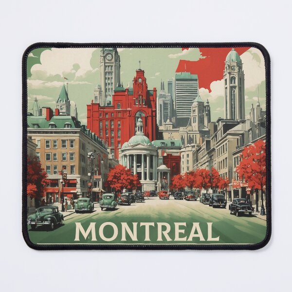 Item preview, Montreal Canada Vintage Poster Tourism designed and sold by TravelersGems.