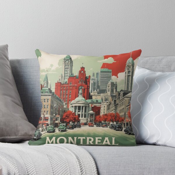 Item preview, Montreal Canada Vintage Poster Tourism designed and sold by TravelersGems.