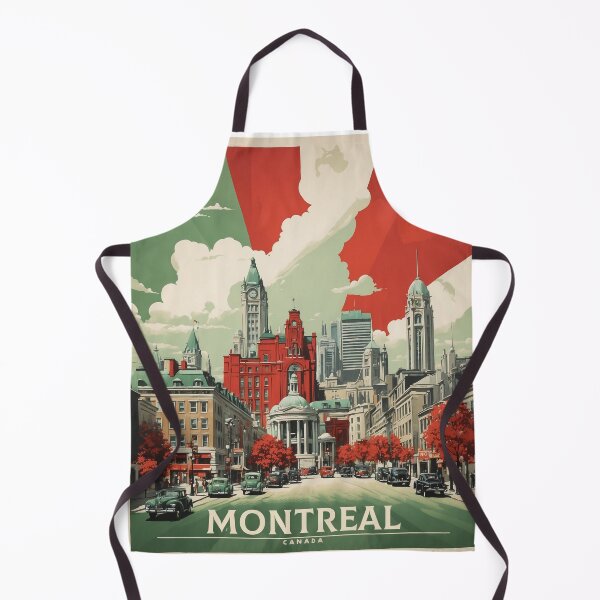 Item preview, Montreal Canada Vintage Poster Tourism designed and sold by TravelersGems.