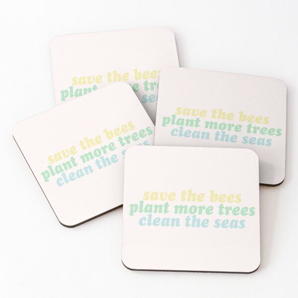 Item preview, save the bees, plant the trees, clean the seas designed and sold by clairesnation.