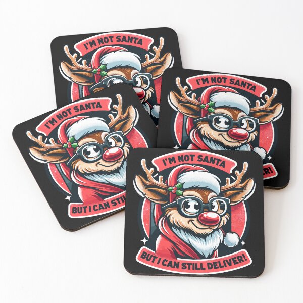 Item preview, Delivery Reindeer - Witty Christmas Humor designed and sold by Quirky Shirts.