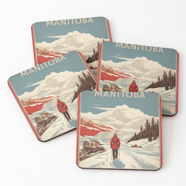 Item preview, Manitoba Canada Vintage Poster Tourism 2 designed and sold by TravelersGems.