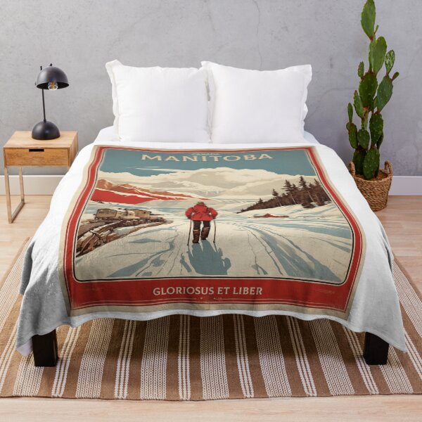 Item preview, Manitoba Canada Vintage Poster Tourism 2 designed and sold by TravelersGems.