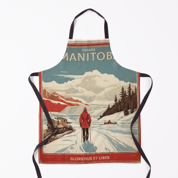 Item preview, Manitoba Canada Vintage Poster Tourism 2 designed and sold by TravelersGems.