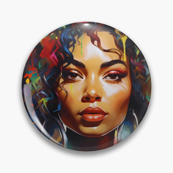 Item preview, Beautiful black woman with colored hair designed and sold by CollorTrend.
