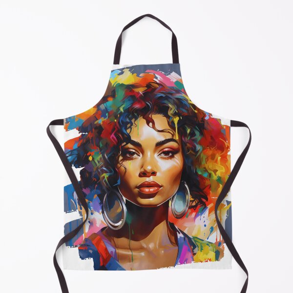 Item preview, Beautiful black woman with colored hair designed and sold by CollorTrend.