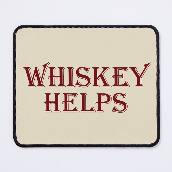 Item preview, Whiskey helps Funny drinking quote lover whisky drinker sayings jokes slogan designed and sold by Alexaltay.