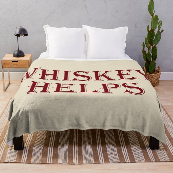 Item preview, Whiskey helps Funny drinking quote lover whisky drinker sayings jokes slogan designed and sold by Alexaltay.