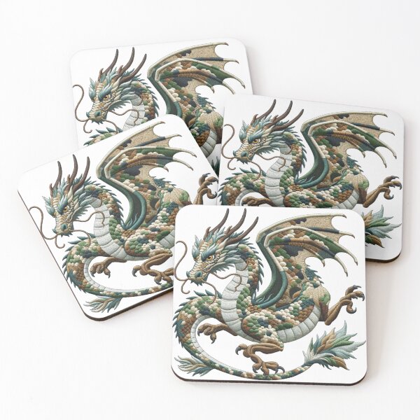 Item preview, Embroidered Camouflaged Dragon Legendary Animal designed and sold by kylmllr101684.