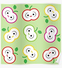Apples in colour Poster
