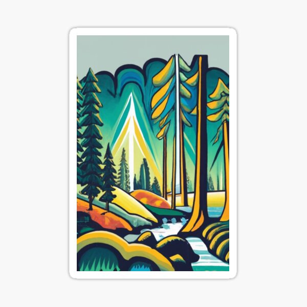 11X17 emily carr paintings Sticker