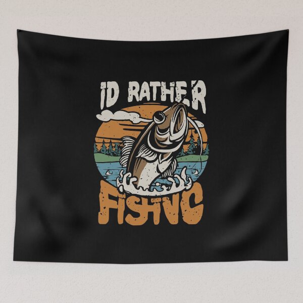 Item preview, Id Rather Be Fishing Funny Fisherman T-Shirts designed and sold by MizoX7.