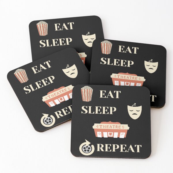 Item preview, Eat Sleep Theatre Repeat designed and sold by JuniperusArt.