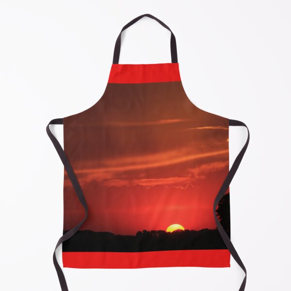 Item preview, Blazing Red Sky at Sunset with Sunrays designed and sold by ROBERTDBROZEK.