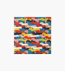 COLORED CUTE DOGS PATTERN 2 Art Board
