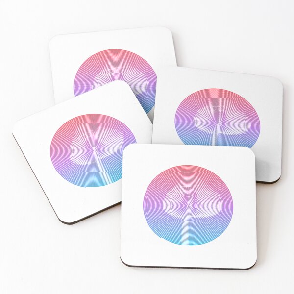 Item preview, Spiral Fungi: The Tiny Mushroom Whirl PinkToBlue designed and sold by Bustachille.