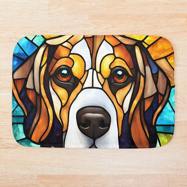 Item preview, Beagle Stained Glass Art Colorful Dog Beagle Dog Lover Gift designed and sold by MotleyPlay.