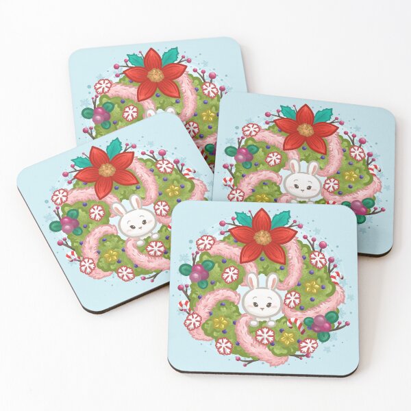 Item preview, Bunny Christmas Wreath designed and sold by Khotekmei.