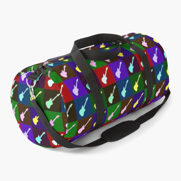 Item preview, Darker Jaguar Style Electric Guitar Warhol Inspired Artwork designed and sold by kakarikihill.