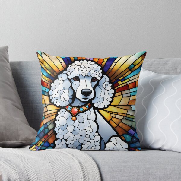 Item preview, Caniche Vitral Arte Perro colorido Caniche Amante del perro Regalo designed and sold by MotleyPlay.