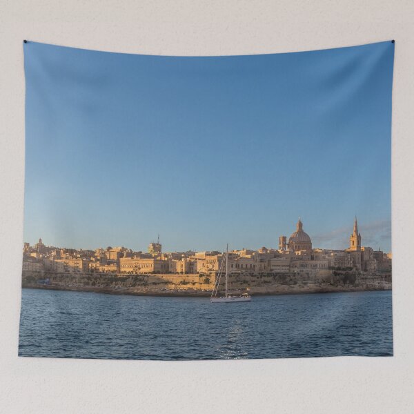 Artikelvorschau, Azure Mediterranean Sail - Valletta Malta entworfen und verkauft von Georgia Mizuleva.