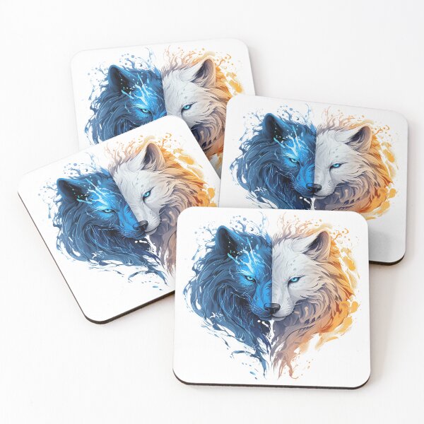 Item preview, Fire & Water wolf designed and sold by Reichcorp.