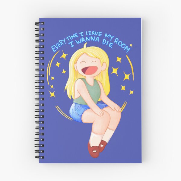 Item preview, Every time I leave my room I wanna die - Fionna and Cake / Adventure Time fan art designed and sold by Lavinia Knight.