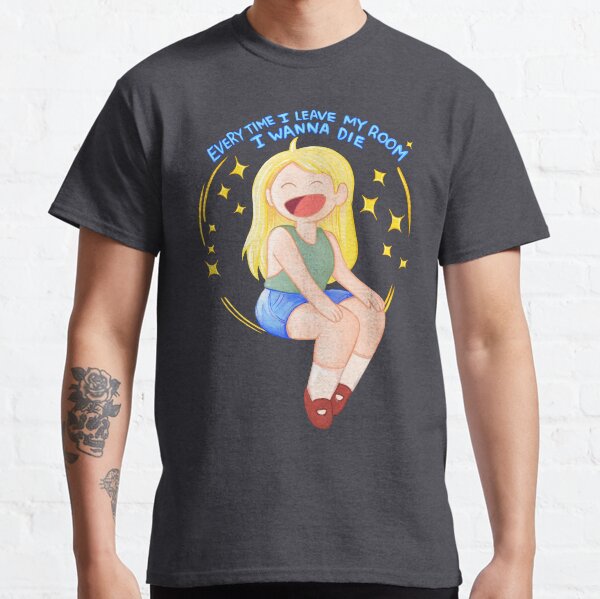 Artikel-Vorschau von Jedes Mal, wenn ich mein Zimmer verlasse, möchte ich sterben – Fionna und Cake / Adventure Time-Fankunst, designt und verkauft von Lavinia Knight.