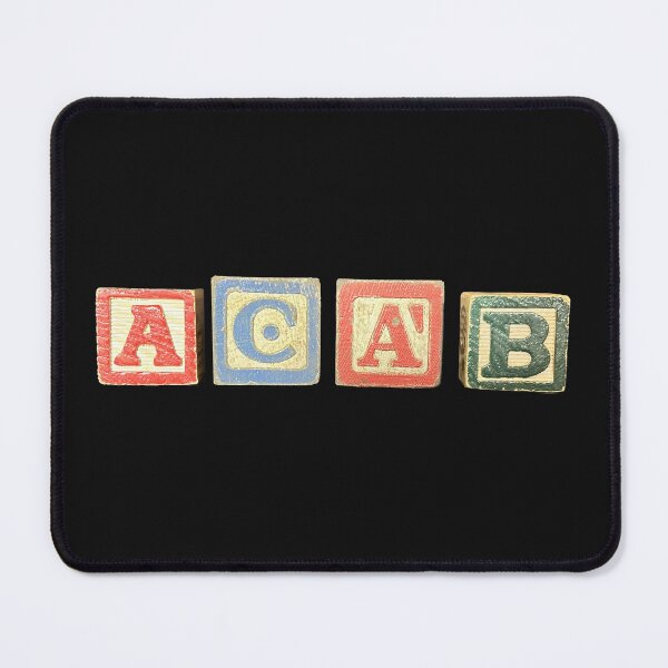 Item preview, ACAB - ALL COPS ARE BASTARDS - ABC ALPHABET BLOCKS designed and sold by ACME PROPAGANDAWORX.
