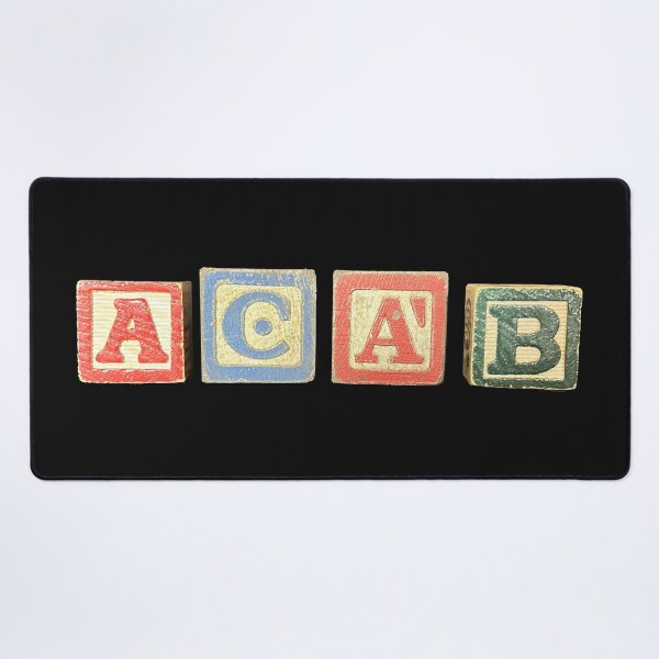 Item preview, ACAB - ALL COPS ARE BASTARDS - ABC ALPHABET BLOCKS designed and sold by ACME PROPAGANDAWORX.
