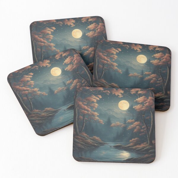 Item preview, Nature's Elegance: Moonlit Waters in Victoria Forest - High-Quality Minimalistic Bookmark designed and sold by RedArtG09.