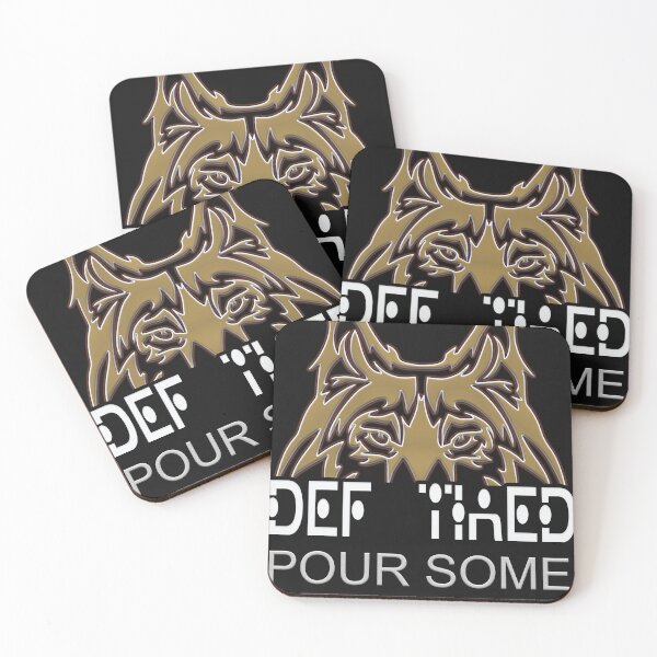 Item preview, Def tired pour some coffee on me - gift for her and trendy graphic tee designed and sold by Desibeau.