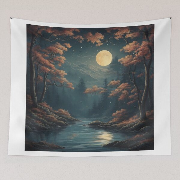 Item preview, Nature's Elegance: Moonlit Waters in Victoria Forest - High-Quality Minimalistic Bookmark designed and sold by RedArtG09.