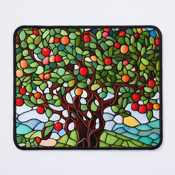 Item preview, Stained Glass Apple Tree designed and sold by ChanceTwoArt.