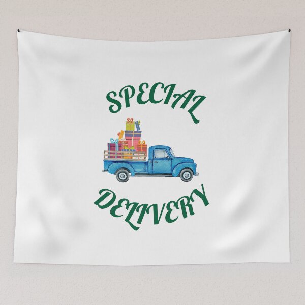 Item preview, Blue Christmas Truck designed and sold by OYLOS.