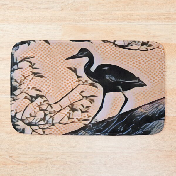 Item preview, Hungry Heron In Pointillism designed and sold by Fearless-Fox.