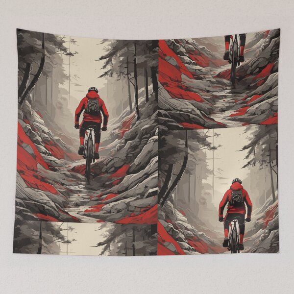 Item preview, Downhill bike, gift cycling cyclist mountain biker designed and sold by BRUNTadventures.