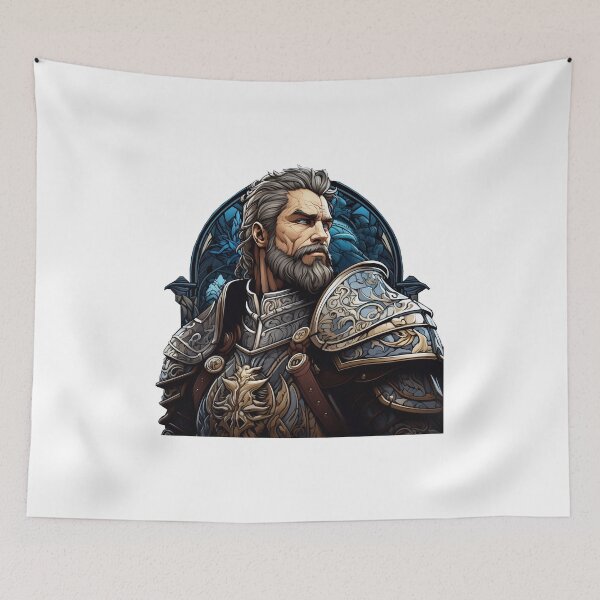 Item preview, Portrait of a medieval officer seeking Honor designed and sold by Trono-de-Metal.