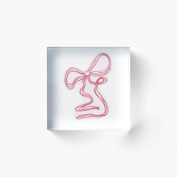 Item preview, Pink & red ribbon bow designed and sold by designsbycloudy.