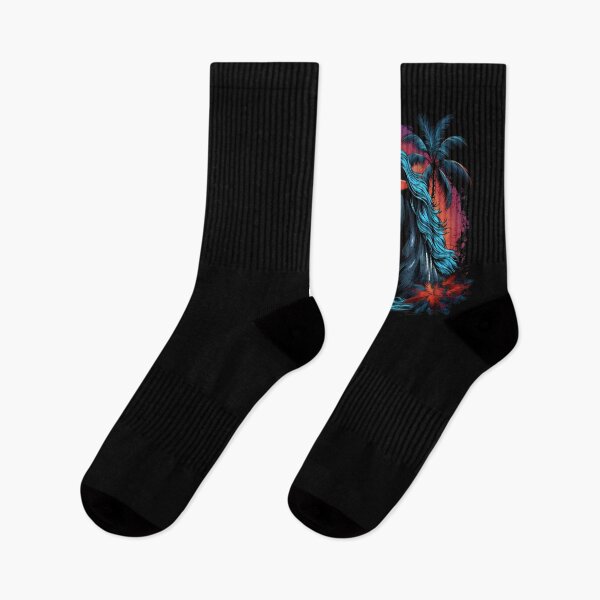 Item preview, Retro Wave Friesian Horse Good Vibe designed and sold by RedDesignSyc.